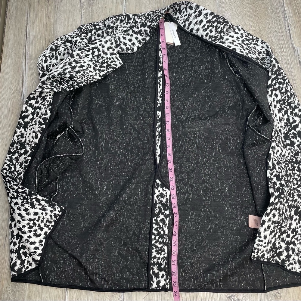 Philosophy Apparel Jacquard Open Front Jacket Sz 1X - Picture 7 of 13